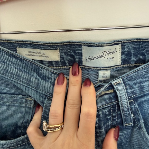 Universal Thread High Rise Wide Leg Jeans - Picture 3 of 4